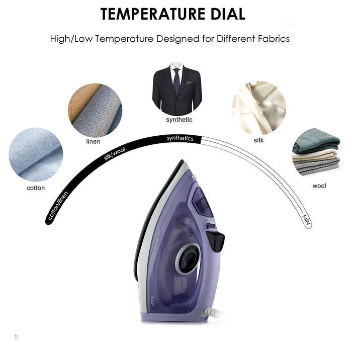 Electric Iron Portable Mini Garment Steamer Steam Iron For Clothing Iron Adjustable Ceramic Soleplate Iron For Ironing