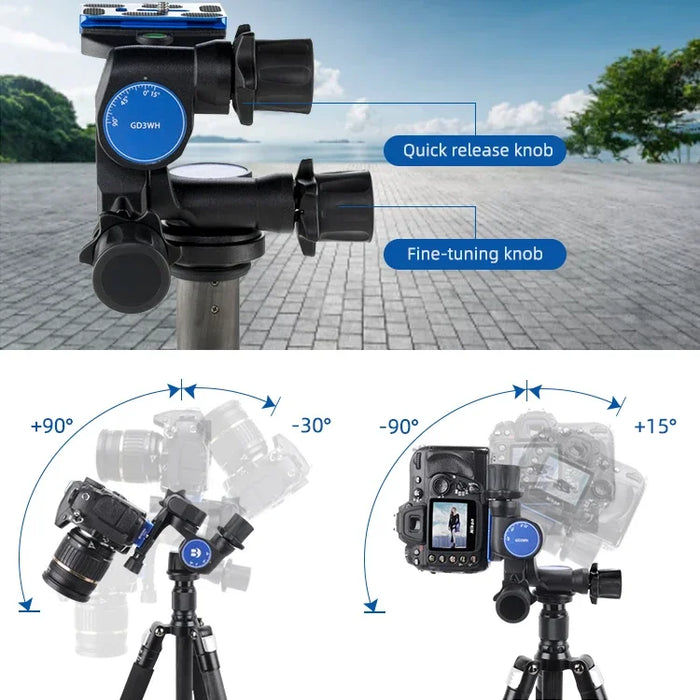 Free Shipping High Quality Camera 3 Ways Independent Motion Stabilizers Long Life Three-dimensional Gimbal Stabilizer