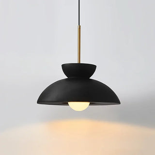 Bowl Shaped Cream Style Pendant Light Modern Wabi Sabi Restaurant Decorative LED Chandelier Nordic Bedside Living Room