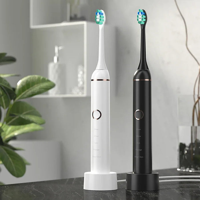 Powerful Wireless Rechargeable Adult Electronic Washable Whitening Tooth Brush Ultrasonic Electric Toothbrush