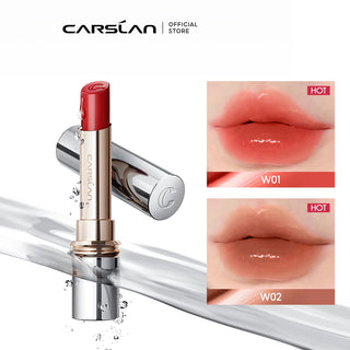CARSLAN Flood Kissed Lipstick 12H Moisturizing Non Sticky Watery Plumping Lipsticks Women Cosmetics Makeup
