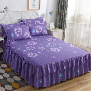 Luxury Linen Sheet Home Bedding Decoration Machine Double Bedspread Mattress Cover Home Pillowcase Bedding Set Bedsheet