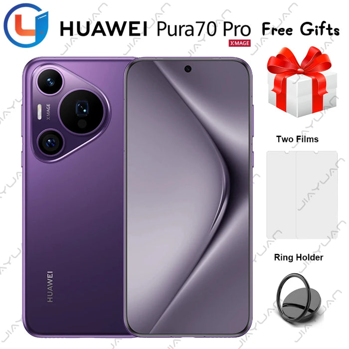 New Original Huawei Pura 70 Pro 6.8 Inches Kunlun Glass 2 Screen Kirin 9010 Octa Core HarmonyOS 4.2 Cam 5050mAh NFC Smartphone