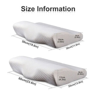 Orthopedic Memory Foam Pillow 60x35cm Slow Rebound Soft Memory Slepping Pillows Butterfly Shaped Relax The Cervical For Adult