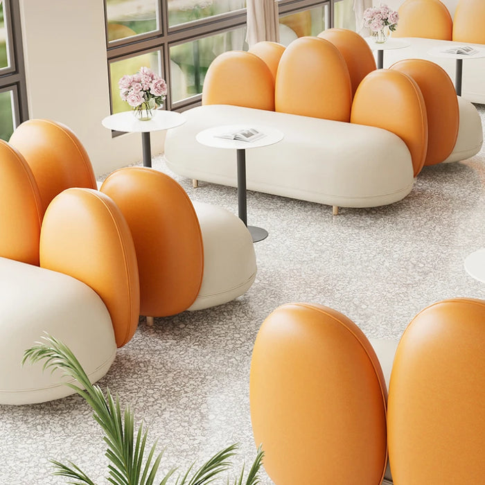 Beauty Salon Clothing Store Negotiation Sofa Milk Tea Shop Table and Chair Set Coffee Shop Dessert Shop Western Restaurant  Sofa