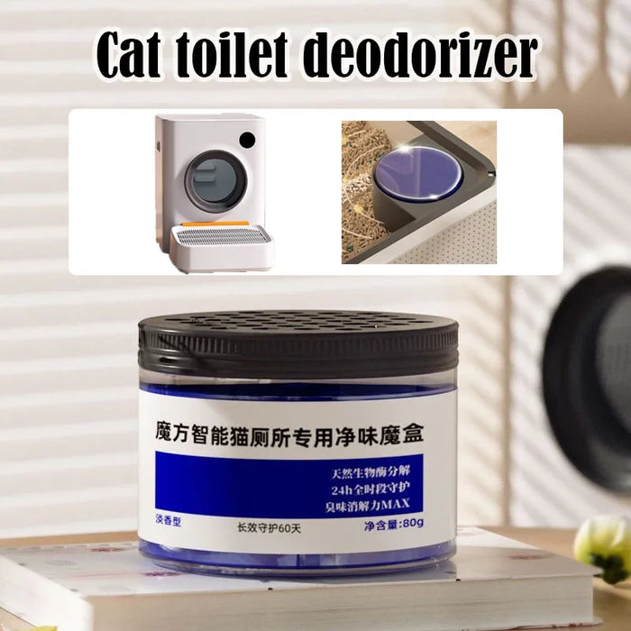 Smart Cat Toilet Deodorizing Box Professional Molecular Elimination of Odor 99.1% Continuous Use for 120 Days Pet Cleaning