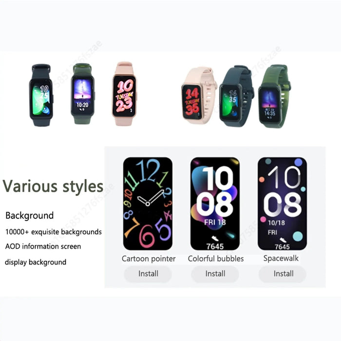 2023 New Original HUAWEI Band 8 Smart Band All-day Blood Oxygen 1.47'' AMOLED Screen Heart Rate Smartband