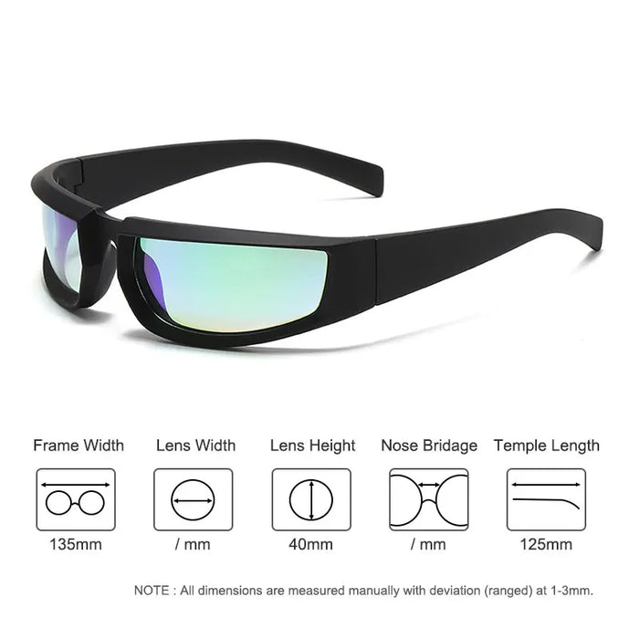 HBK 2022 Y2K Sunglasses Outdoor Cycling Sport SunGlasses UV400 Shades Fashion Eyewear