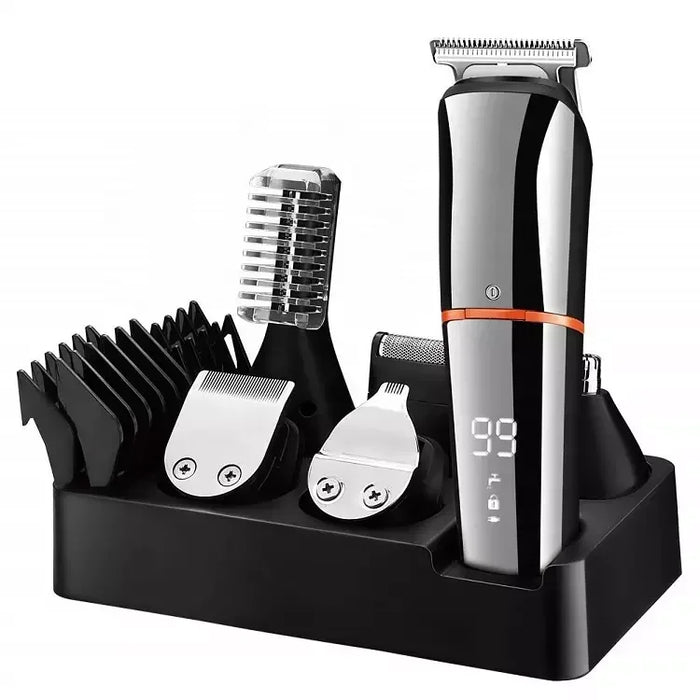 6 In 1 Mens Groomer Kit Waterproof Hair Clipper Multi Functional Shaver Set