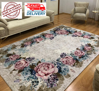 Decorative Carpet Protection Cover Carpet Cover All-Around Rubberized Cover Digital Printing Soft Textured Turkey Production