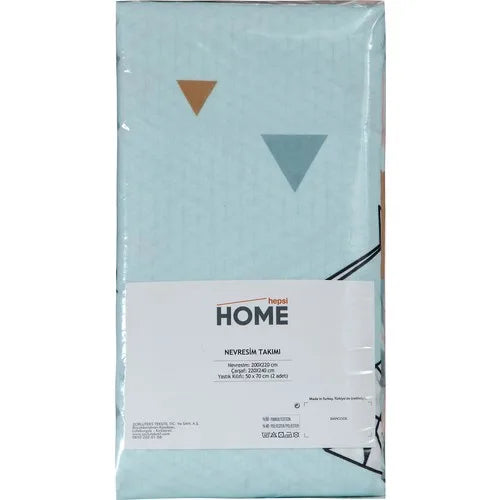 All Home by Zorluteks Single Double Quilt Cover Set-Geometric Gray