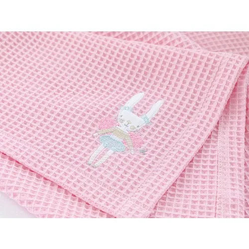 Englısh Home Magic Rabbit Applique Bebe Pike 80 x 110 cm Pink newborn swaddle blanket super soft toddler baby bedding quilt