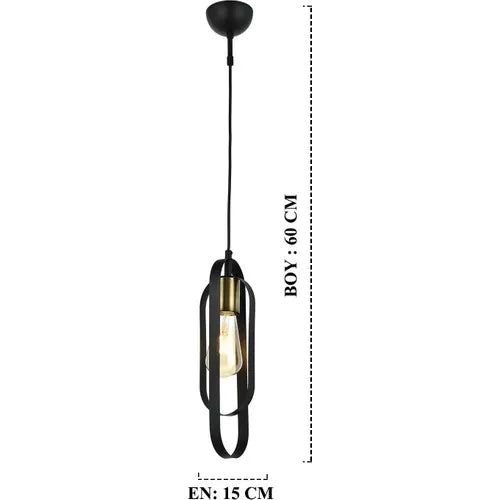 Aplıqa Cocoon Singlet Black Chandelier metal fashionable design can be used for Chandelier home living room balcony kitchen easy to clean