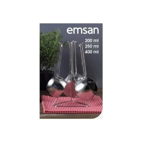 Emsan Robusta Coffee Pot Set 4 Piece 3 different size 200 ml 250 ml 400 ml stylish kitchen easy for offices clean steel