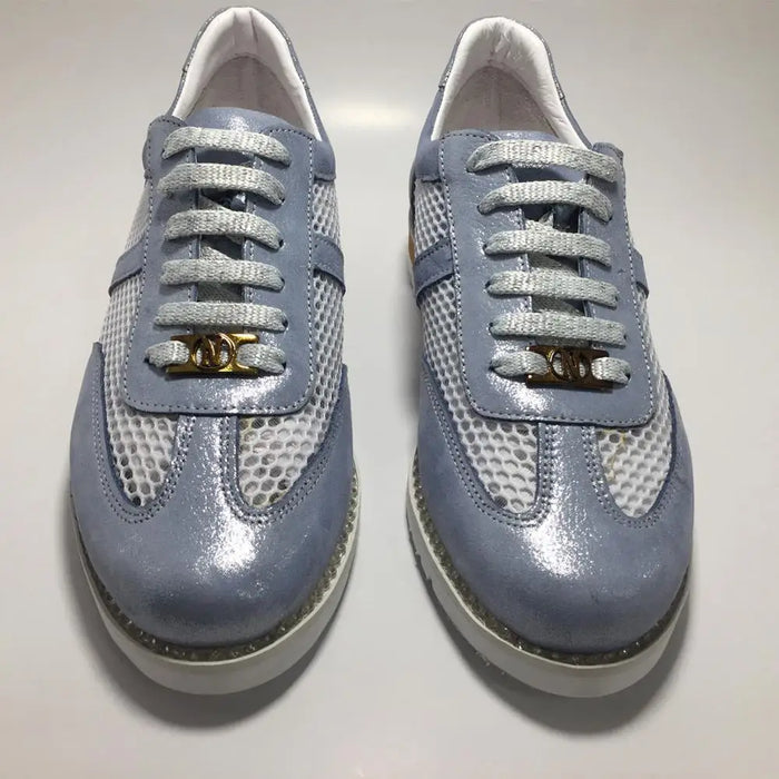 Women Genuine Leather Sneakers Silvery Spring Summer Fashion Casual Lightweight and Comfortable Design Breathable Sport Shoes