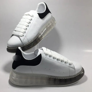 Women Genuine Leather Platform Sneakers New Fashion Designer Casual Sport Comfy Air Running Female Luxury Design White Shoes