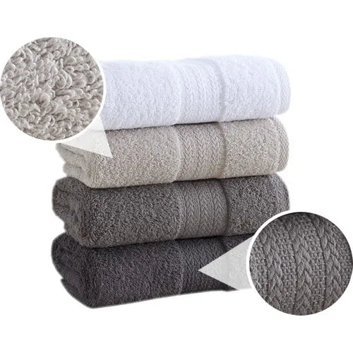 50x90 cm 4'lü Face Towel Anthracite Gray Beige White 4 different color soft quality adult child household bathroom face thin absorbent towel