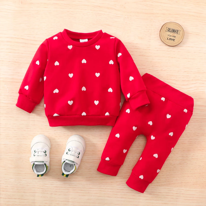 PatPat Sweatshirts for Children 2pcs Baby Boy Clothes NewBorn All Over Polka Dots Long-sleeve Pullover and Trousers Set